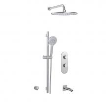 Aquabrass ABSZSHOWERBOX02PC - Tubs/Shower Faucet Uniplex Box - 3 Way Shared