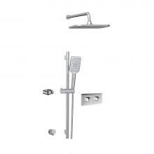 Aquabrass ABSZINABOX01PC - Inabox 1 Shower Faucet - 2 Way Shared - T12123 Valve Required