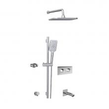 Aquabrass ABSZINABOX02GPC - Inabox 2 Shower Faucet - 2 Way Non Shared - T12123 Valve Required