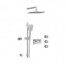 Aquabrass ABSZINABOX03GPC - Inabox 3 Shower Faucet - 3 Way Non Shared - T12123 Valve Required
