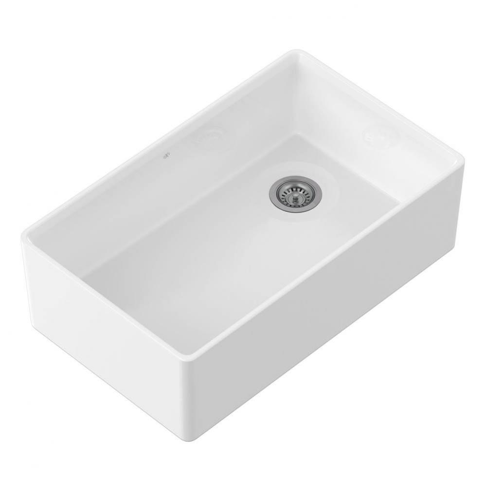 Etre 33 in. Apron Kitchen Sink with Offset Drain