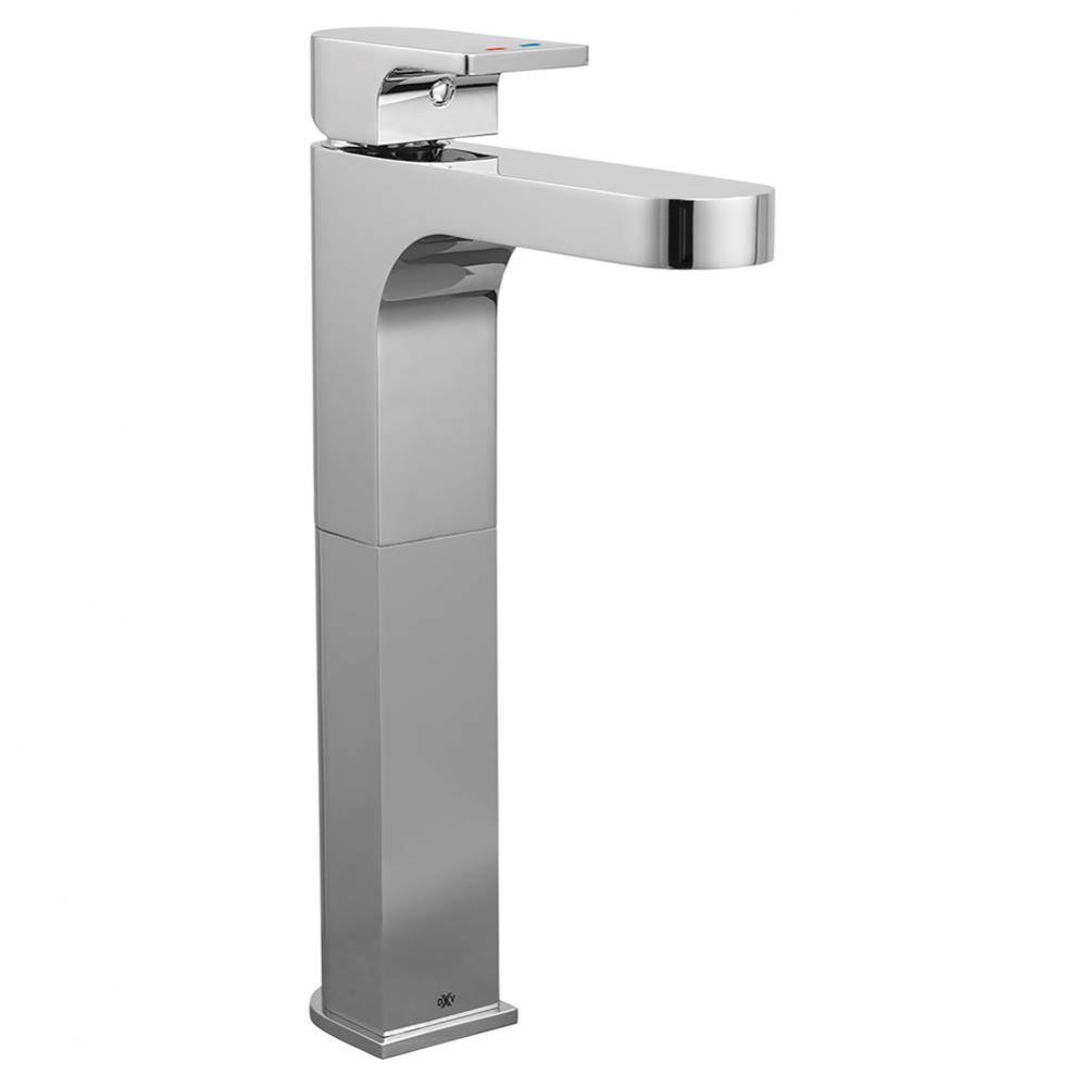 Equility® Single Handle Vessel Bathroom Faucet with Indicator Markings and Lever Handle