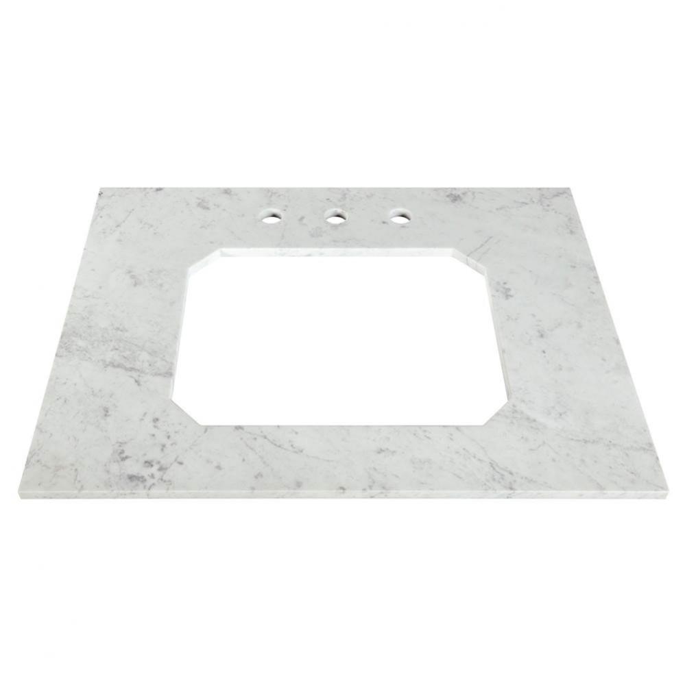 Belshire 30.5In Marble Vanity Top 3 Hole