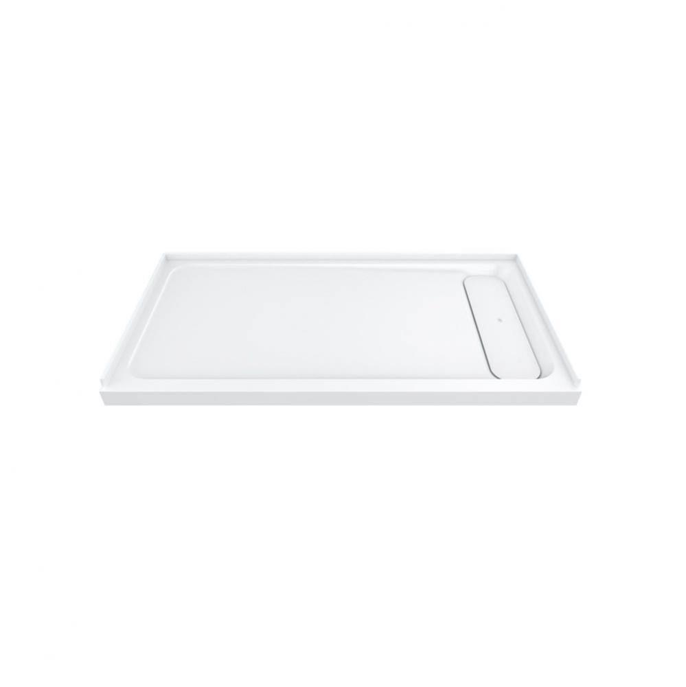 60 in. x 30 in. Solid Surface Shower Base, Right