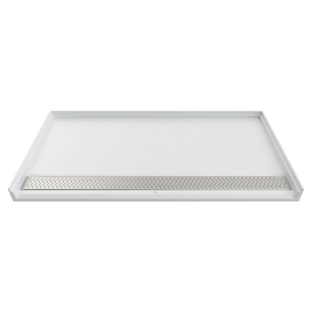64 in. x 34 in. Solid Surface Shower Base