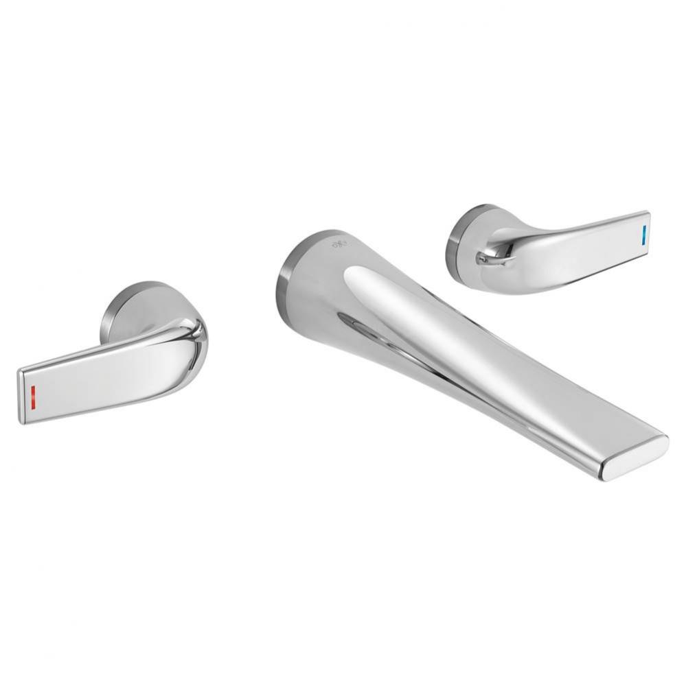 DXV Modulus® 2-Handle Wall Mount Widespread Bathroom Faucet with Indicator Markings and Lever