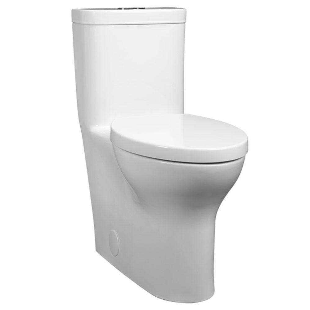 Equility One-Piece Dual Flush Chair Height Elongated Toilet with Seat
