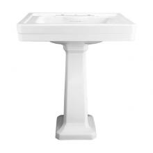 DXV D20015100.415 - Fitzgerald® Pedestal Sink Top, 1-Hole with Pedestal Leg
