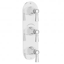 DXV D35155537.100 - Oak Hill 3-Handle Thermostatic Valve Trim Only with Lever Handles