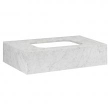 DXV D19080000.550 - Belshire® 30 in. Carrara Marble Console Top, No Hole