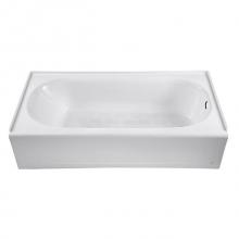 DXV D02391202.415 - Byrdcliffe® 60 in. x 30 in. Alcove Bathtub with Right-Hand Drain
