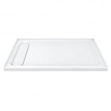 DXV D16032STL.417 - 60 in. x 32 in. Solid Surface Shower Base, Left