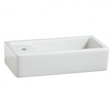 DXV D20125100.415 - Cossu® 20 in. Sink, 1-Hole with Left-Hand Drain