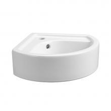 DXV D20040001.415 - 13 in. Wall Hung Corner Sink, Center hole