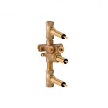 DXV D35005532.191 - 3-Handle Thermostatic Rough Valve with 2 Volume Controls