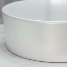 DXV D20090015.405 - Pop Round Vessel- Pearlescent White