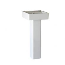 DXV D20025100.415 - Cossu® Pedestal Sink Top, 1-Hole with Pedestal Leg