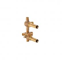 DXV D35005522S.191 - 2-Handle Thermostatic Rough Valve with 2-Way Diverter Shared Functions