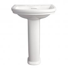 DXV D20005800.415 - St. George® Pedestal Sink Top, 3-Hole with Pedestal Leg