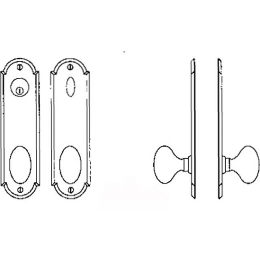 Entry Tubular or Mortise set - Complete full dummy set to match 144