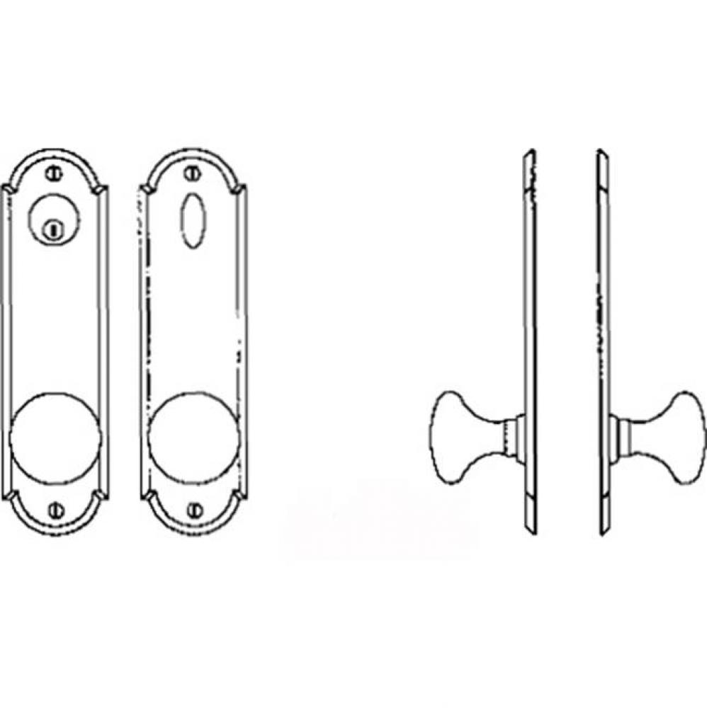 Entry Tubular or Mortise set - Complete full dummy set to match 144