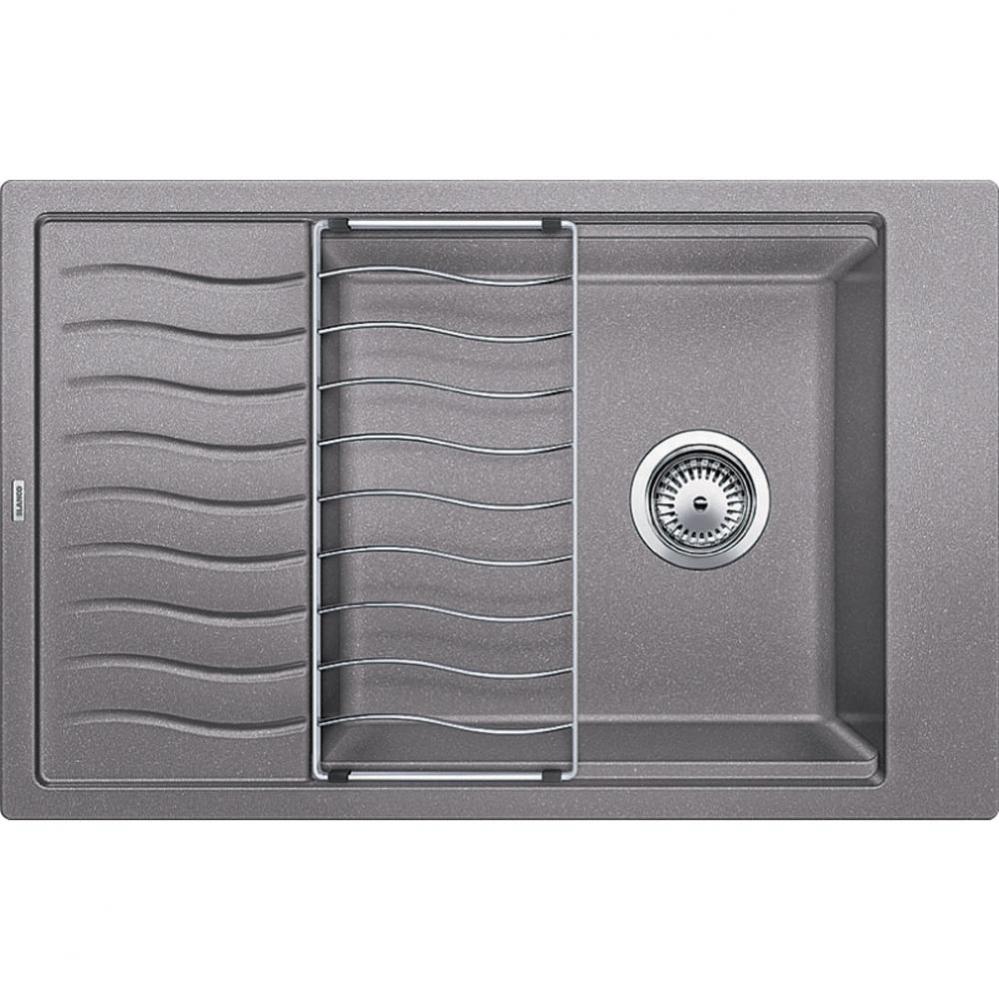 Blanco Precis W/ Drainboard, Metallic Gray