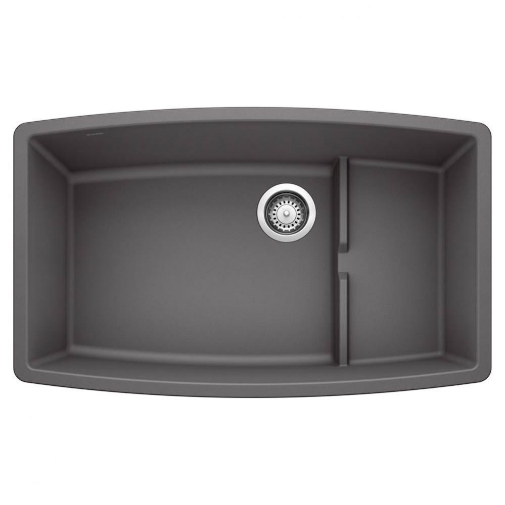 Performa Cascade SILGRANIT 32'' Single Bowl Undermount Kitchen Sink with Colander - Cind
