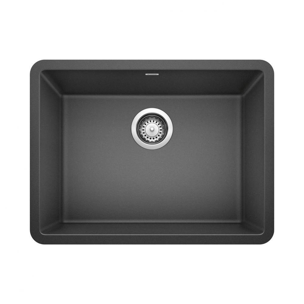 Precis SILGRANIT 24'' Single Bowl Undermount Kitchen Sink - Anthracite