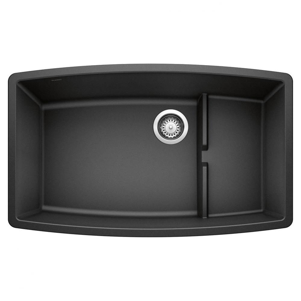 Performa Cascade SILGRANIT 32'' Single Bowl Undermount Kitchen Sink with Colander - Anth