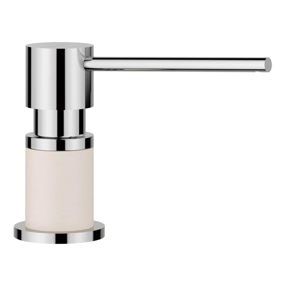 Lato Soap Dispenser Chrome/Soft White