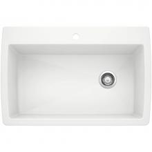 Blanco Canada 400068 - Diamond SILGRANIT 33.5'' Super Single Dual Mount Kitchen Sink - White