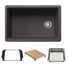 Blanco Canada 403878 - Inteos SILGRANIT 30'' Single Bowl Reversible Undermount Workstation Kitchen Sink - Cinde