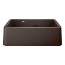 Blanco Canada 402333 - Ikon SILGRANIT 33'' Double Bowl Apron-Front Farmhouse Sink with Low Divide - Cafe
