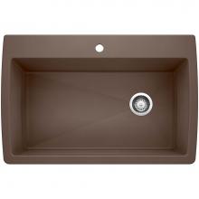Blanco Canada 400369 - Diamond SILGRANIT 33.5'' Super Single Dual Mount Kitchen Sink - Cafe