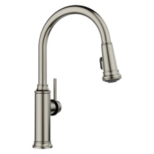 Blanco Canada 443245 - Empressa High Arc Pull-Down Dual-Spray Kitchen Faucet - Satin Platinum