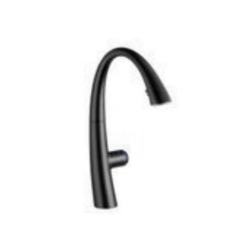 Zoe Tpl Pull Down Kitchen W/Light Matte Black