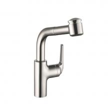 KWC 10.061.003.000 - Domo Single-hole Kitchen Faucet with pull-out Spray - Side Lever