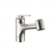 KWC 10.061.033.000 - Domo Single-Hole Kitchen Faucet With Pull-Out Spray - Top Lever - Polished Chrome