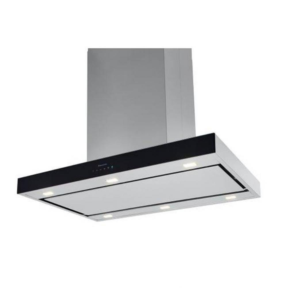 36''  Island Mount Chimney Range Hood