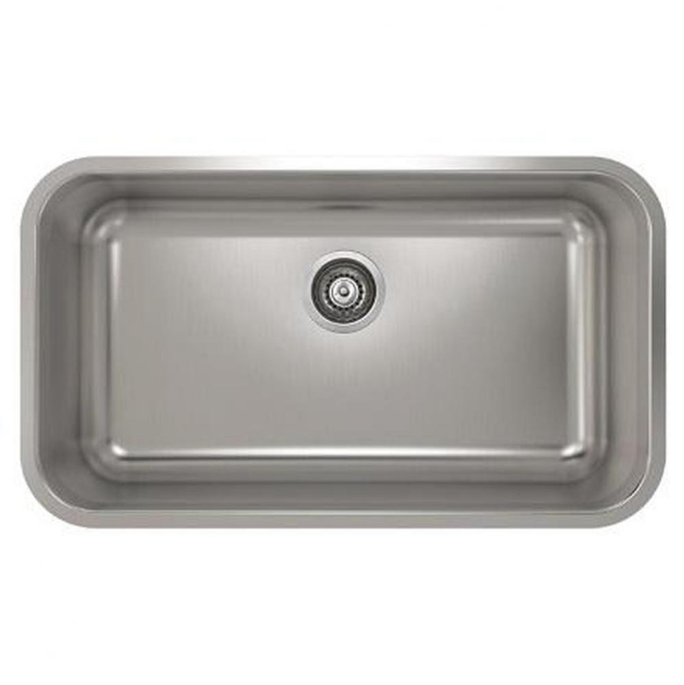 ProInox E200 sink undermount, single 29X16X9