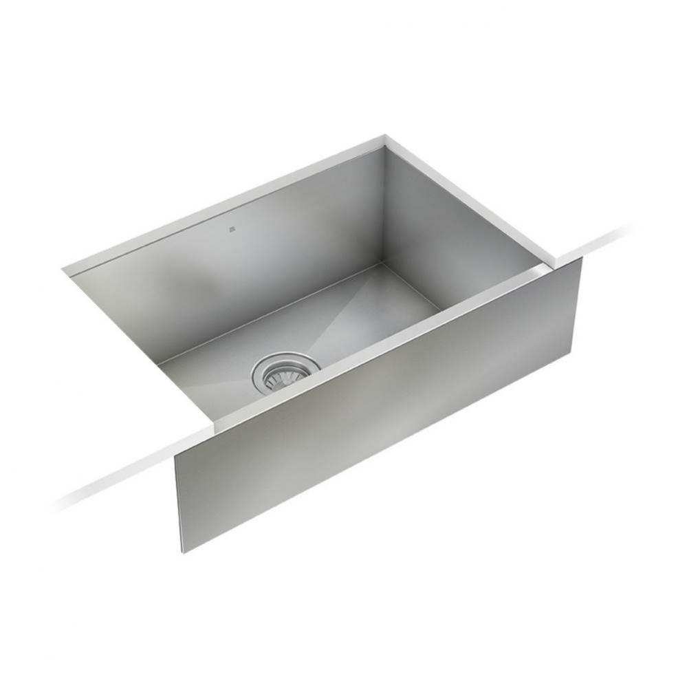 ProInox H0 apron sink undermount, single 25X16X8