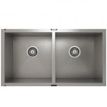 Pro Chef IH0-UE-331810 - ProInox H0 sink undermount, double L15X16X10 R15X16X10