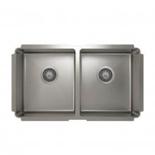 Pro Chef IH75-UE-31188 - ProInox H75 sink undermount, double L14X16X8 R14X16X8