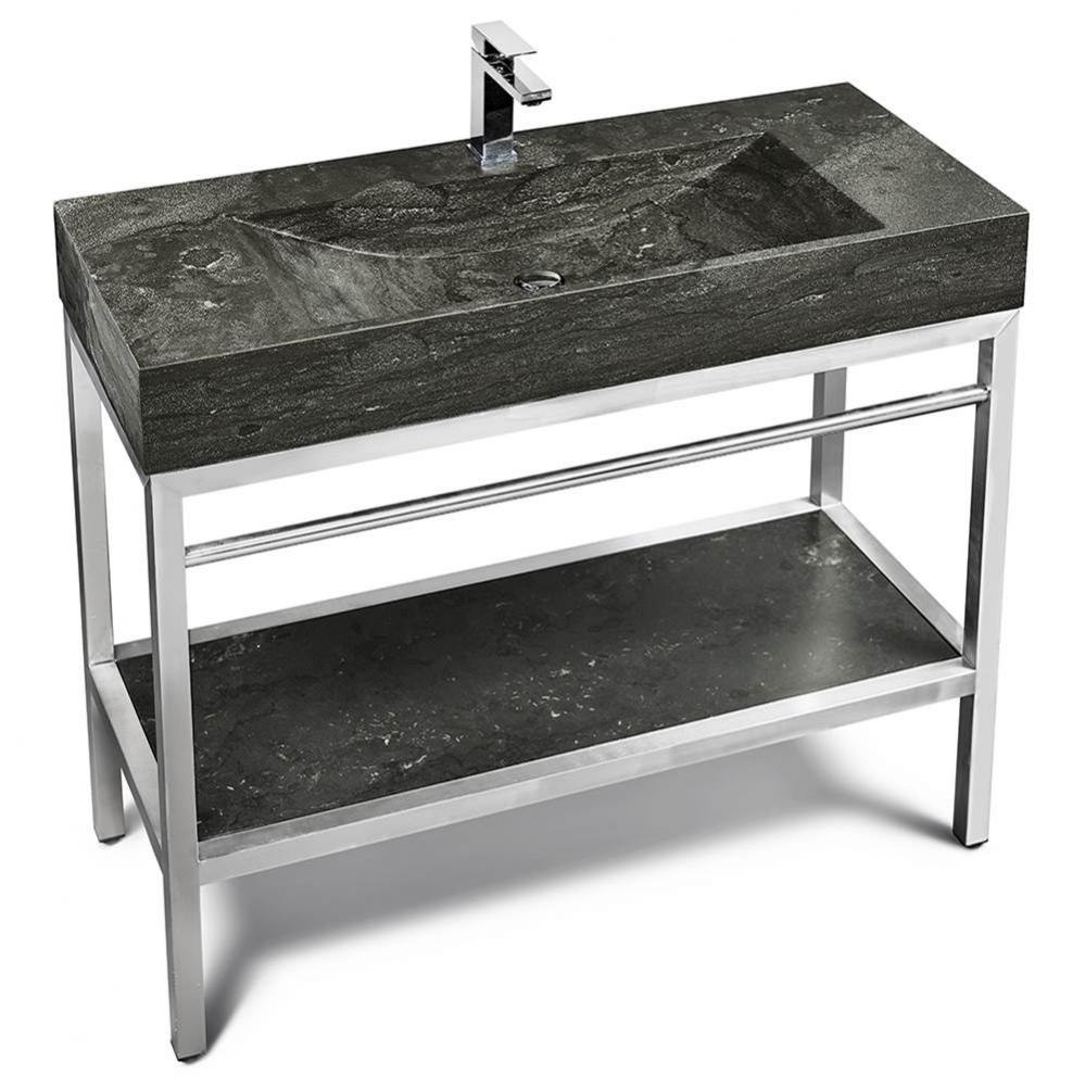 Polished Stainless Steel/Chrome Vanity for LPG-021 - 48
