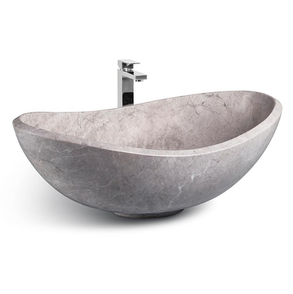 Stone Vessel Sink 22 in - Ice