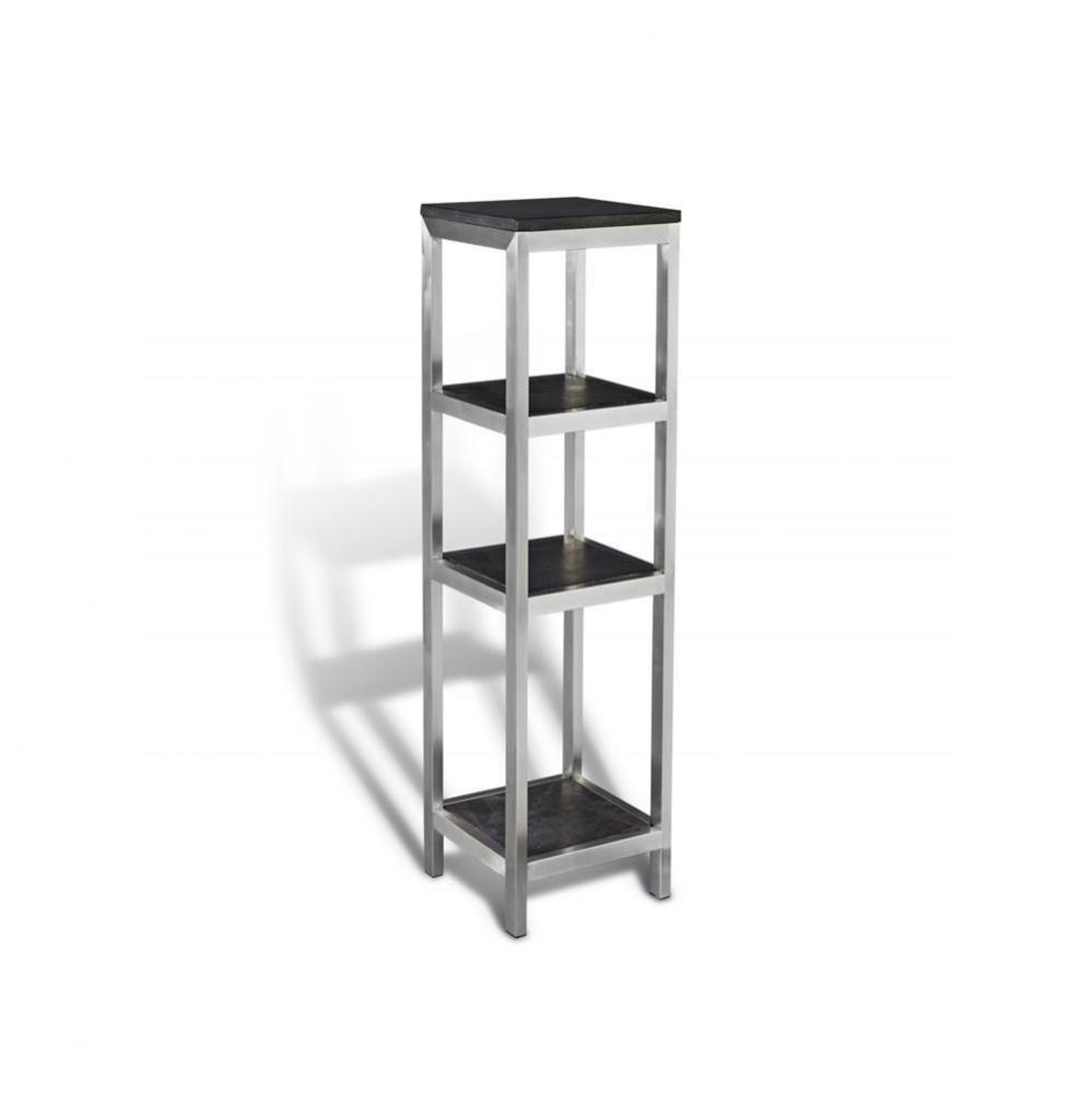 Stone and Steel Shelving unit - 52 in x 14 in x 14