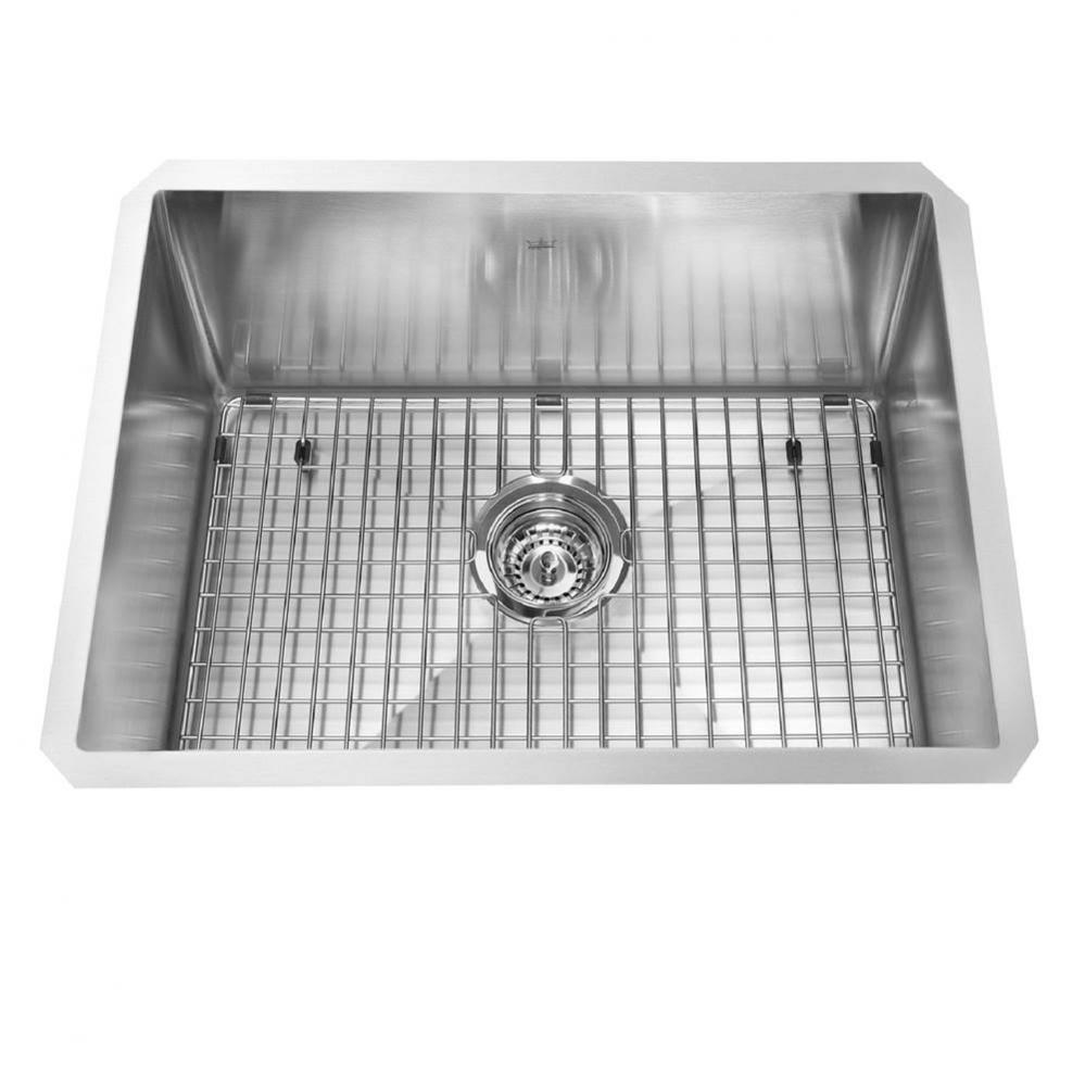 Kindred Collection 23-in LR x 18-in FB Undermount Single Bowl Stainless Steel Kitchen Sink