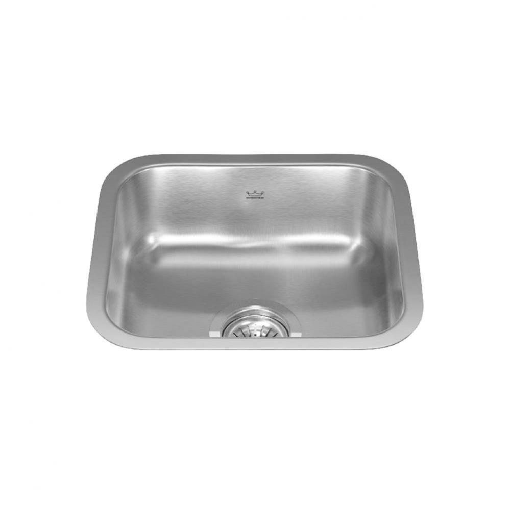 Reginox 14.75-in LR x 12.75-in FB Undermount Single Bowl Stainless Steel Hospitality Sink