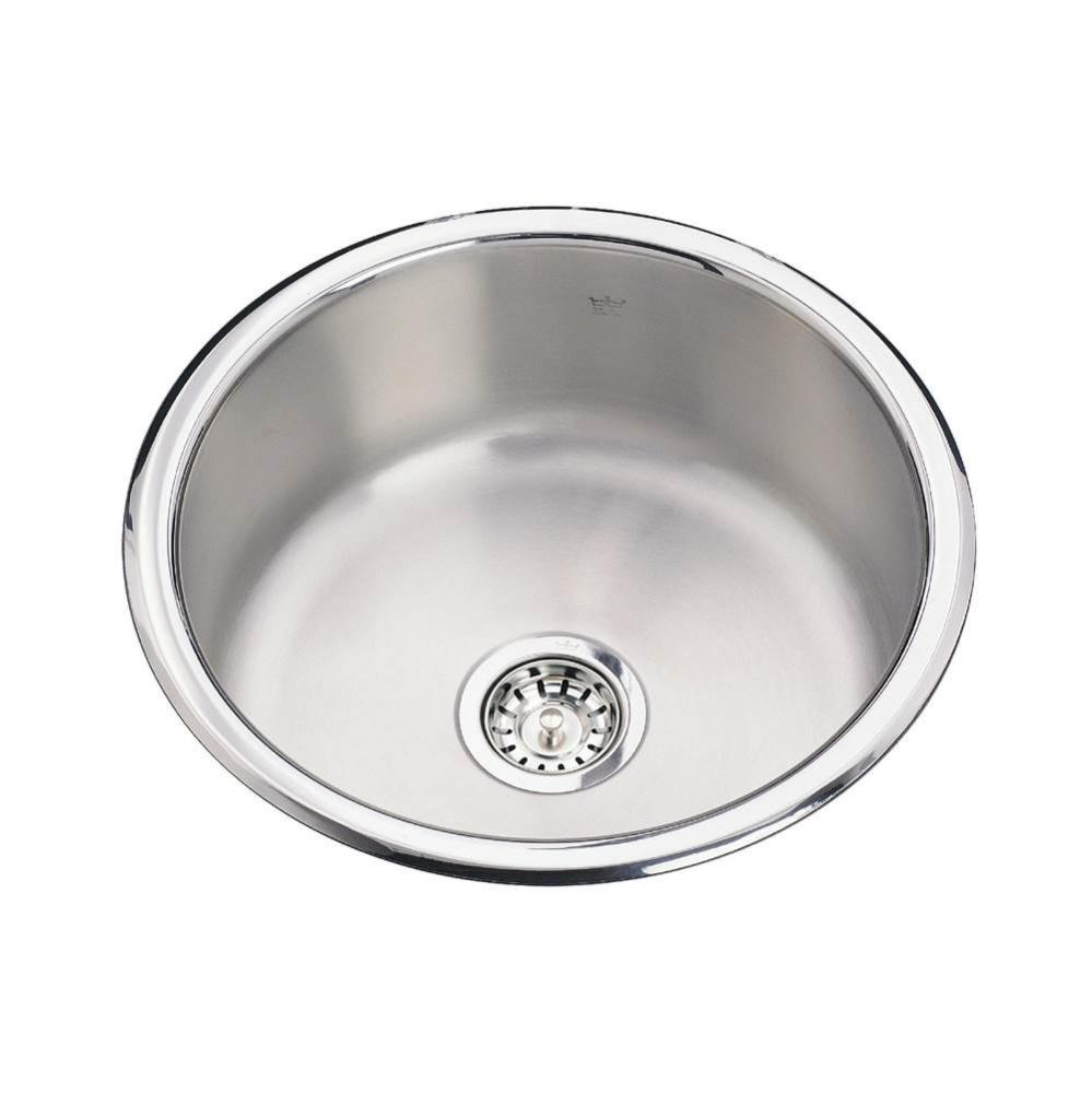 Kindred Utility Collection18.13-in LR x 18.125-in FB Drop In Single Bowl Stainless Steel Hospitali