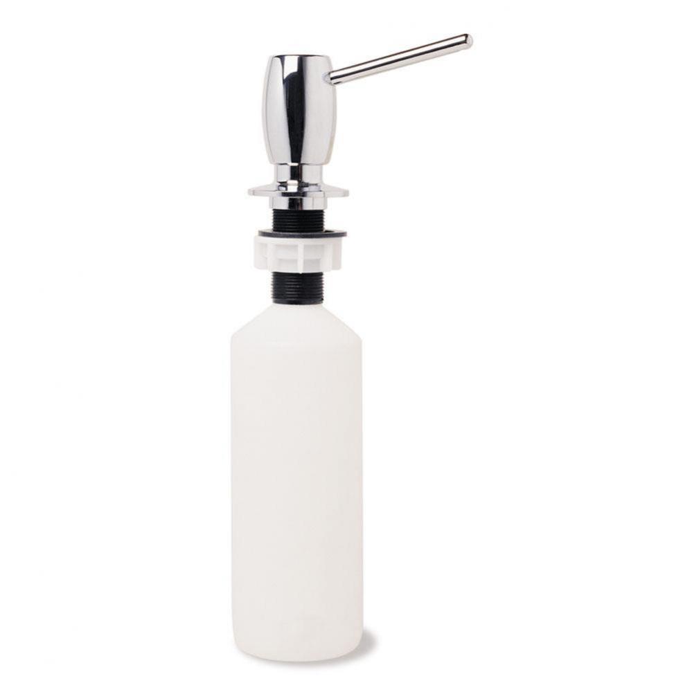 Soap dispenser, chrome finish